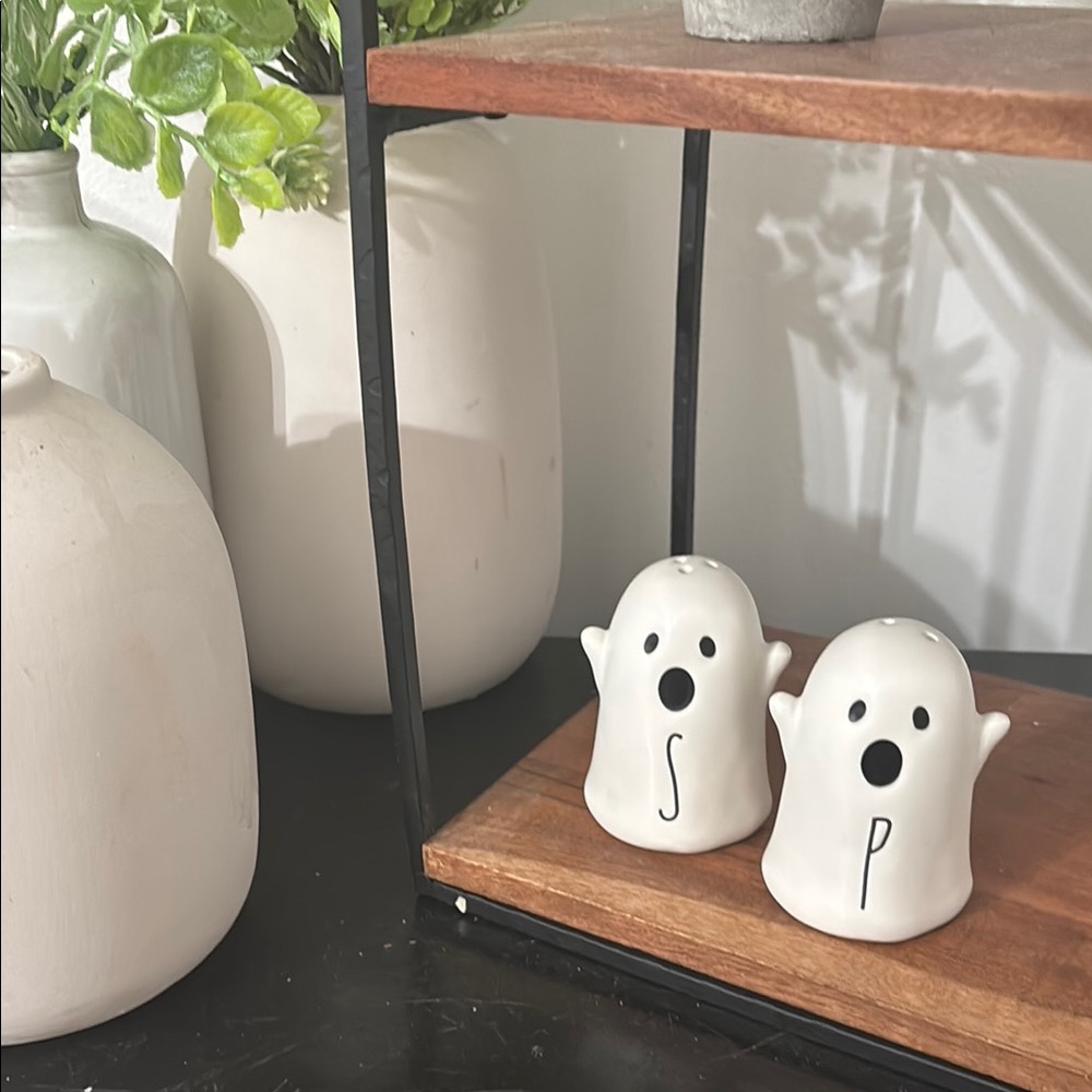 Rae Dunn Ghost Salt and Pepper Shakers